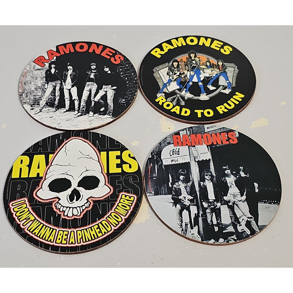 Ramones Coaster Set Ramones Tin Four Coasters Music Decor